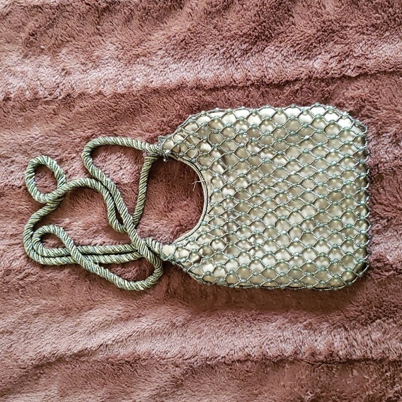 Handbags - SOLD - Eye-catching green beaded purse